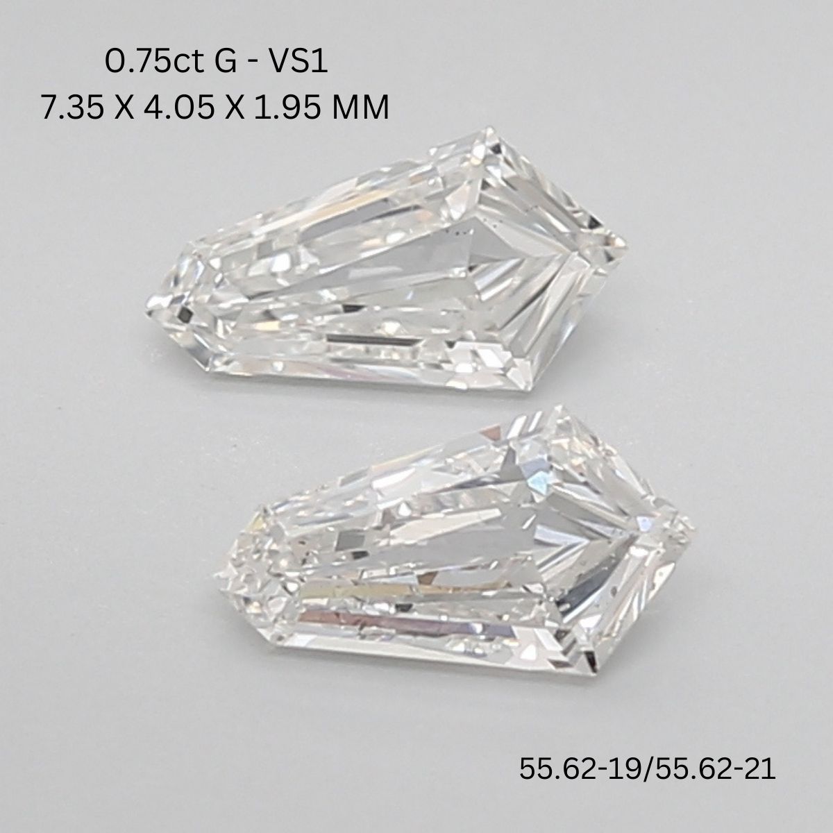 0.39 CT G VS2 SHIELD diamond Fancy Shape