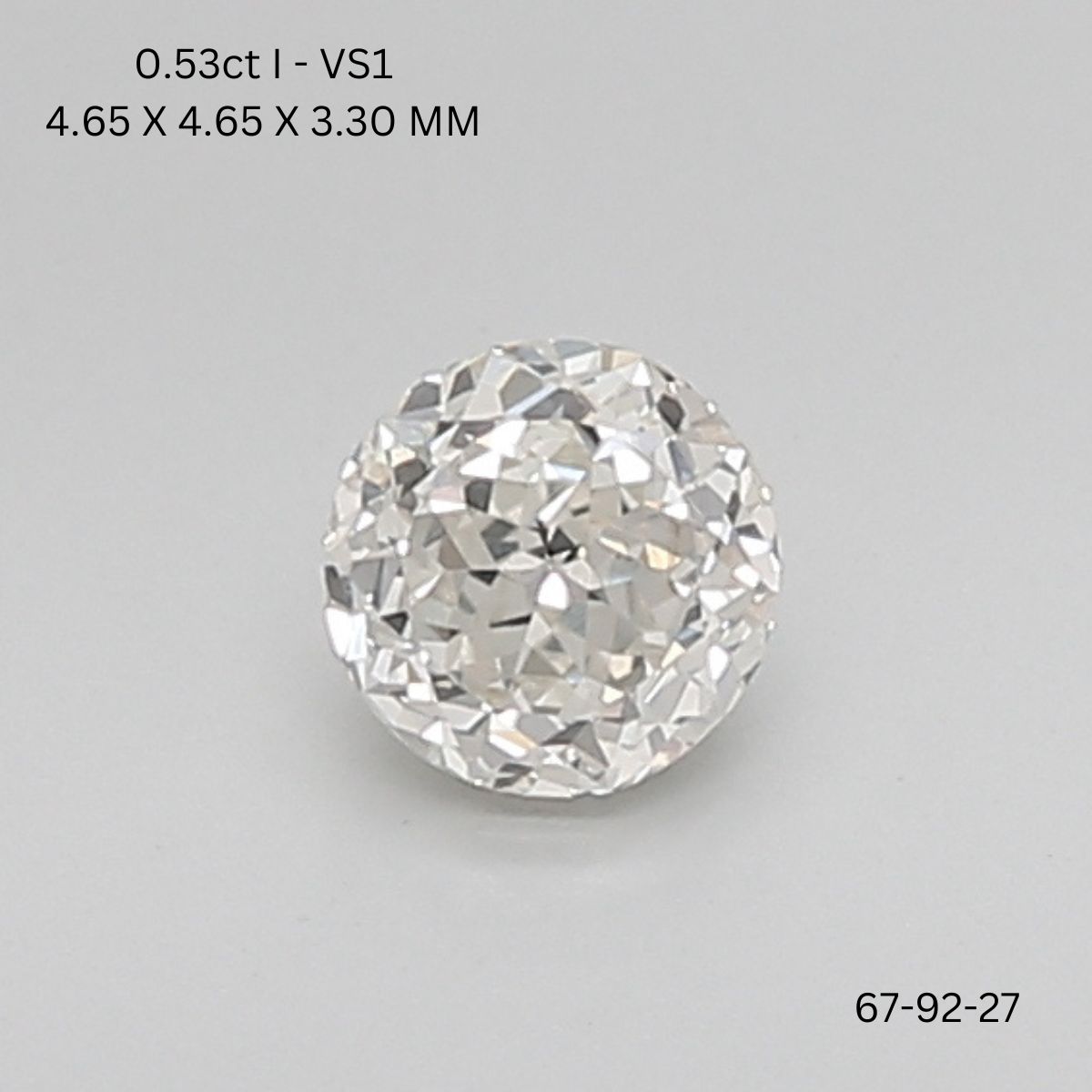 0.53 CT I VS1 PORTUGUESE diamond Fancy Shape