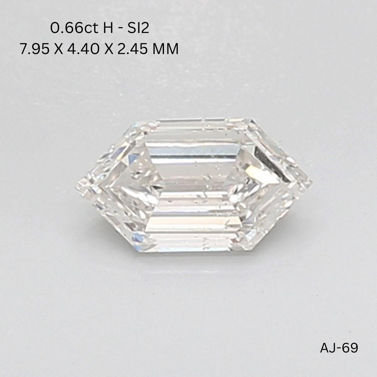 0.66 CT H SI2 HEXAGONAL diamond Fancy Shape