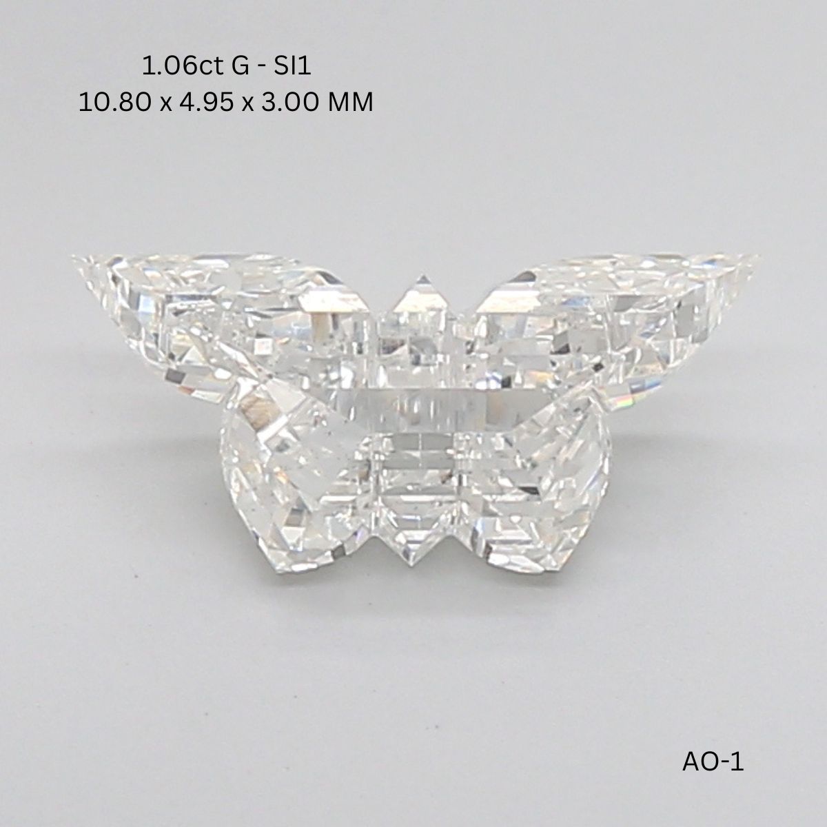 1.06 CT G SI1 BUTTERFLY diamond Fancy Shape