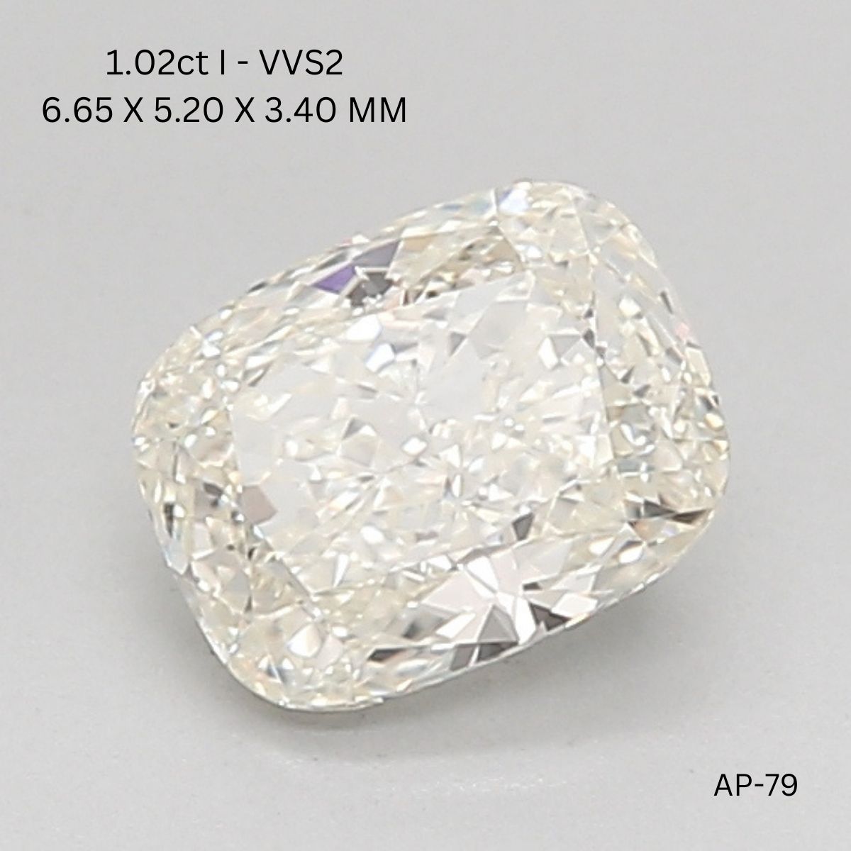 1.02 CT I VVS2 CUSHION diamond Fancy Shape