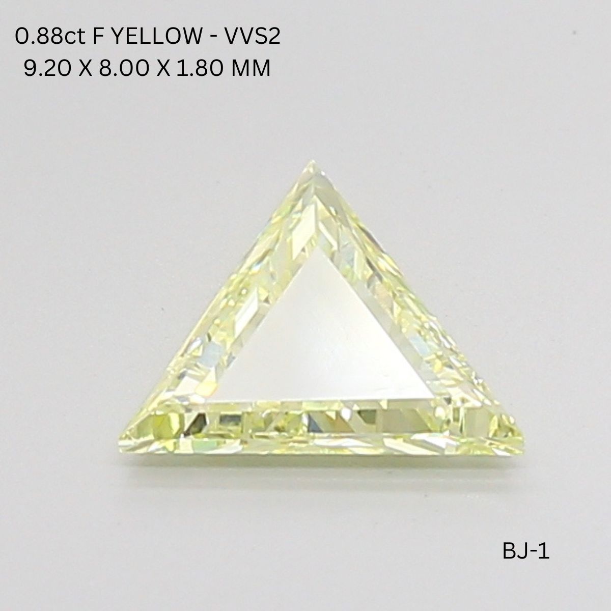 0.88 CT F YELLOW VVS2 TRILLIANT diamond Fancy Shape