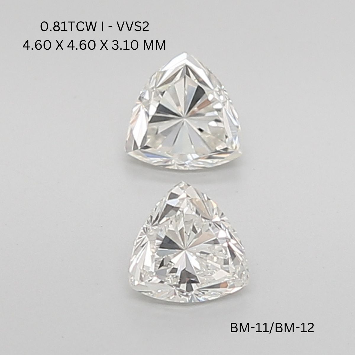 0.81 CT I VVS2 TRILLIANT diamond Pairs Inventory