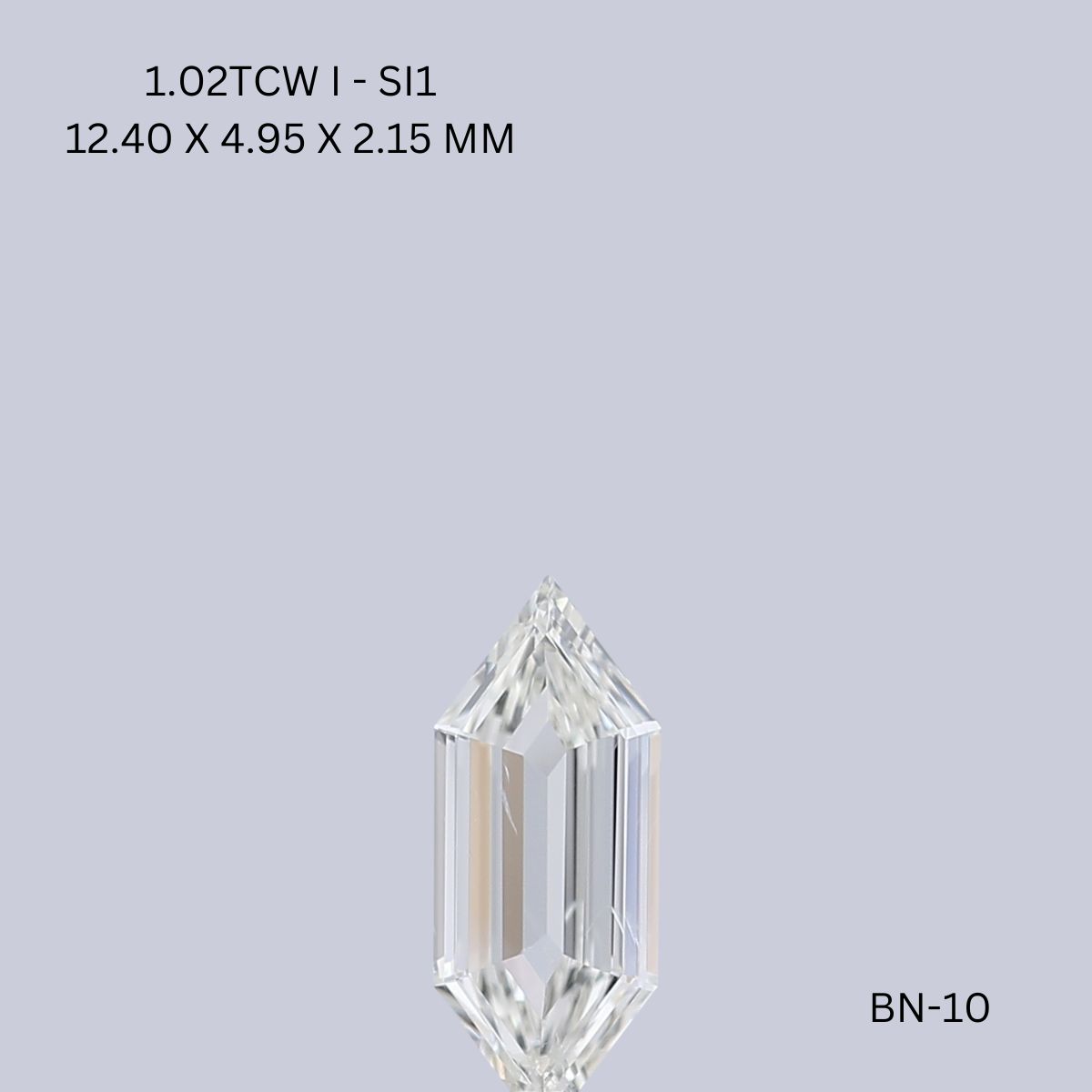 1.02 CT I SI1 HEXAGONAL diamond Fancy Shape