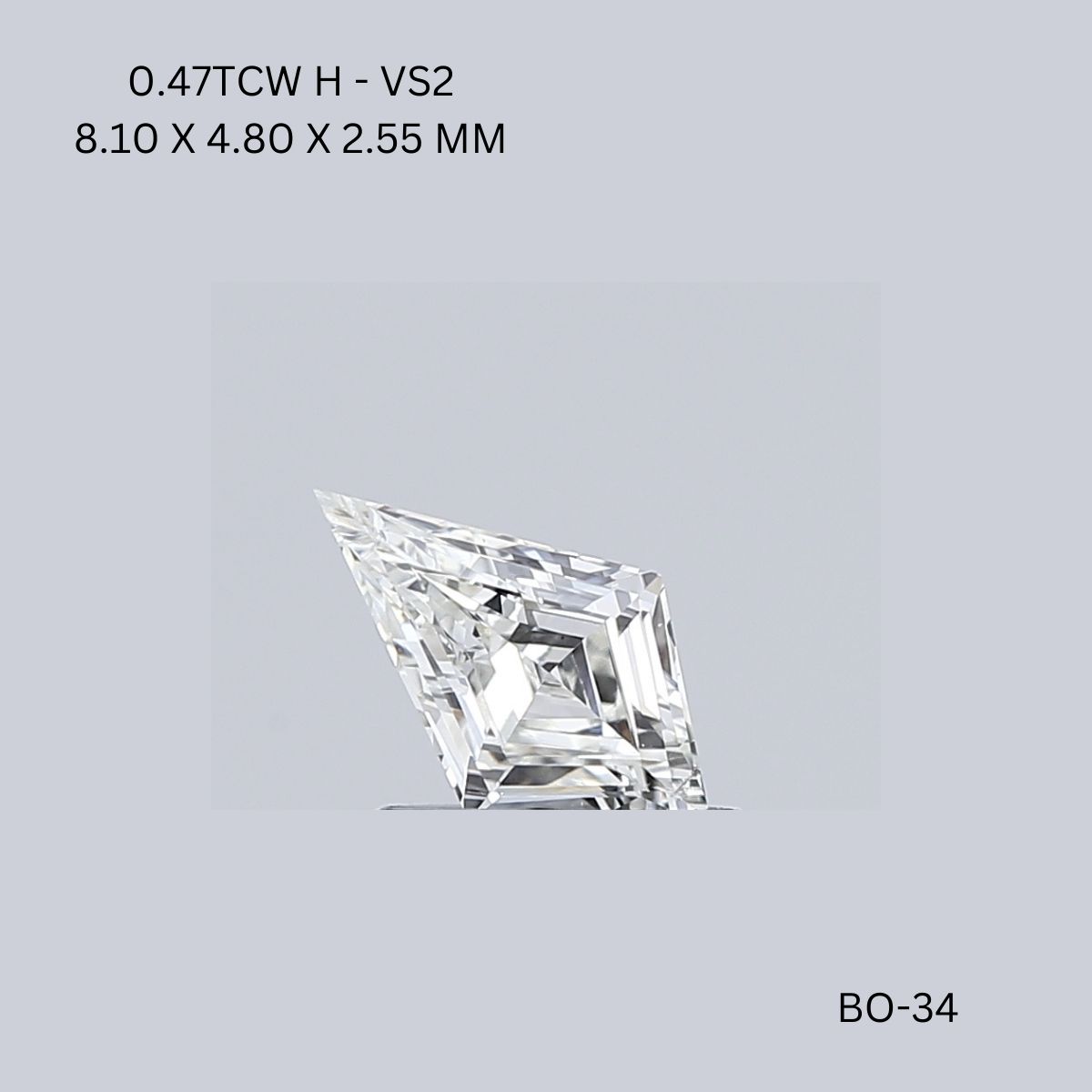 0.47 CT H VS2 KITE diamond Fancy Shape