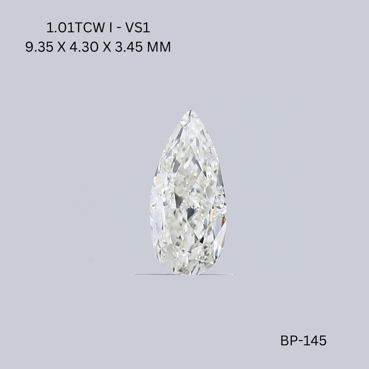 1.01 CT I VS1 PEAR diamond Fancy Shape