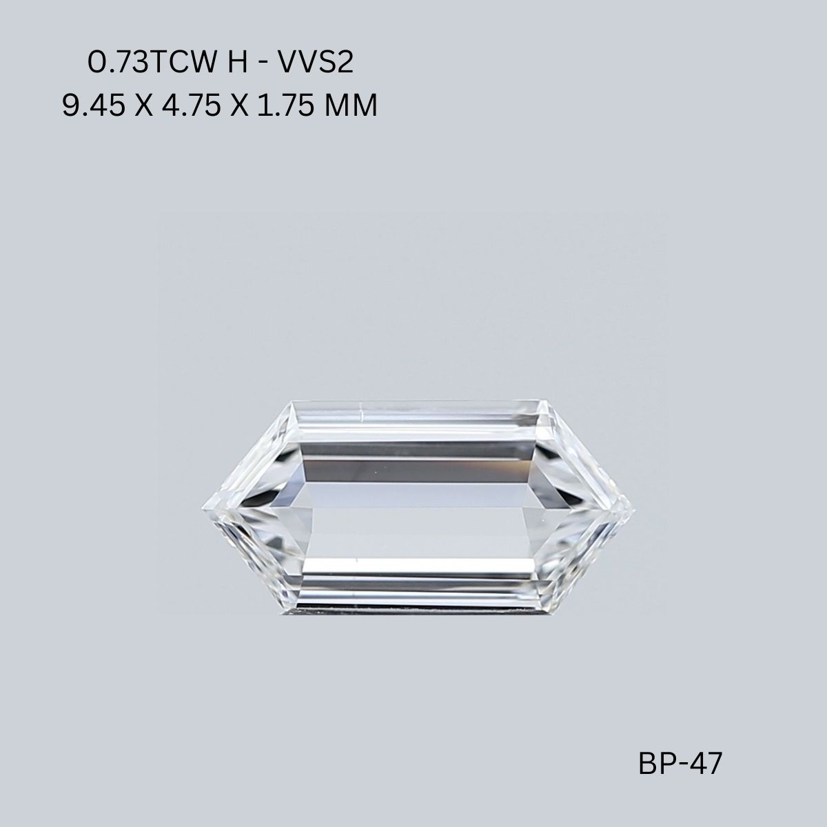0.73 CT H VVS2 HEXAGONAL diamond Fancy Shape