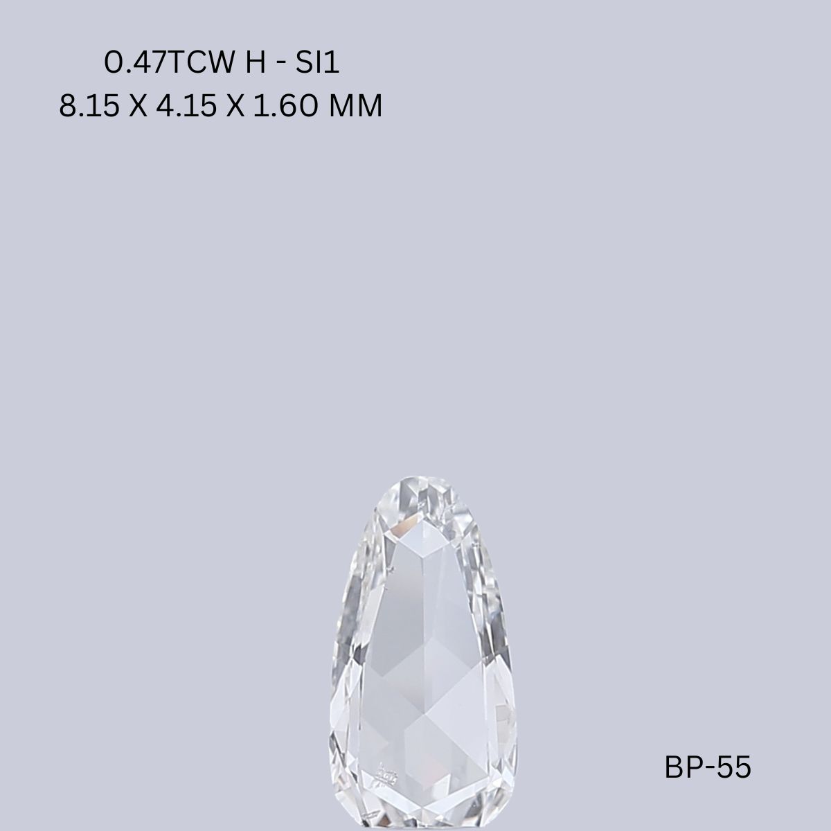0.47 CT H SI2 PEAR diamond Fancy Shape