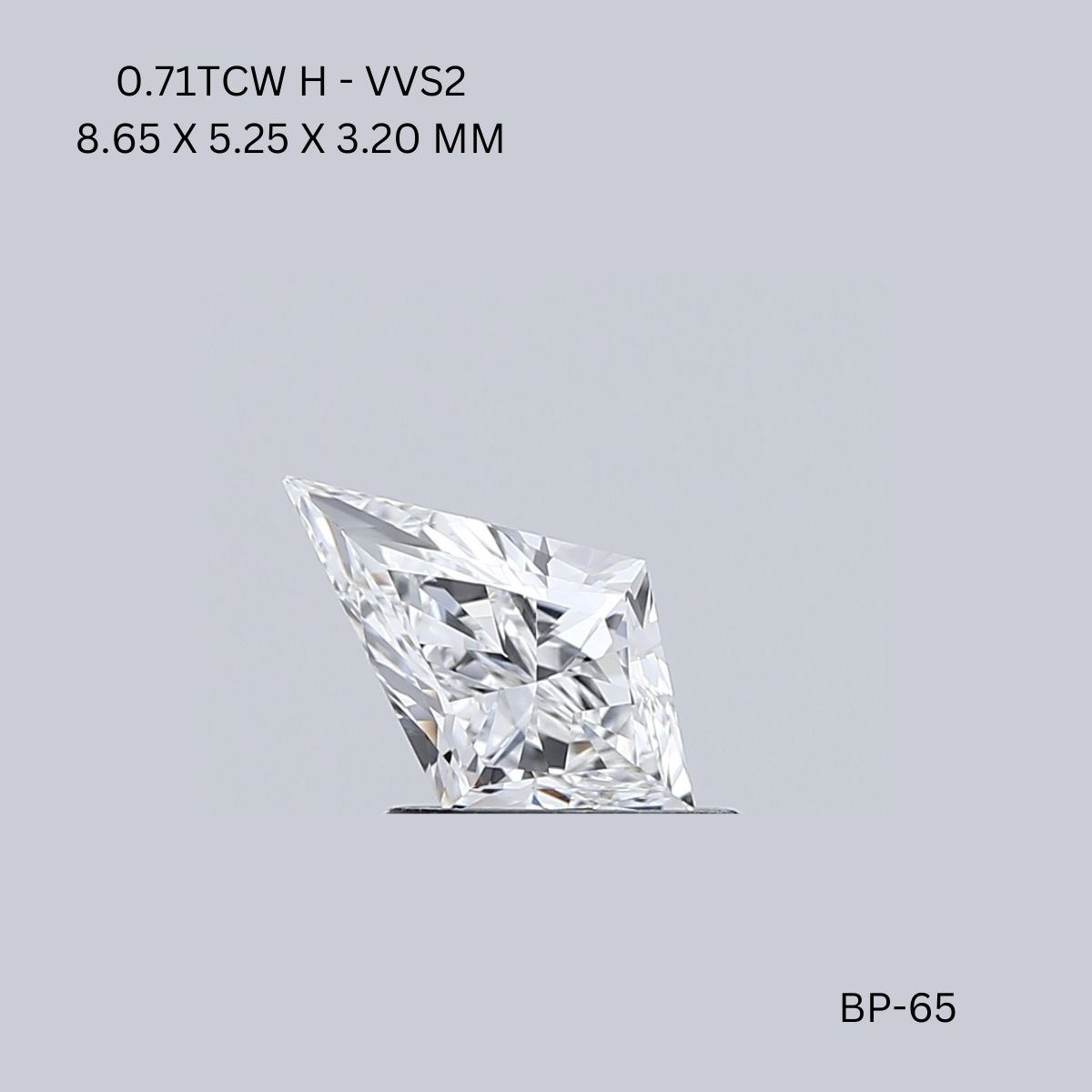 0.71 CT H VVS2 KITE diamond Fancy Shape