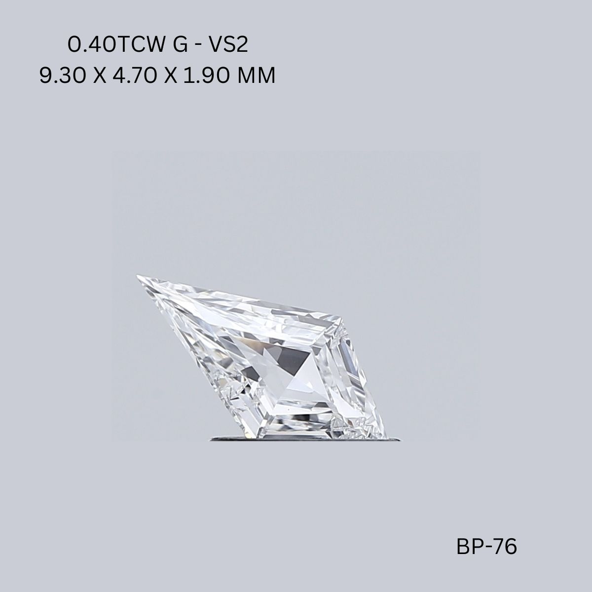 0.40 CT G VS2 KITE diamond Fancy Shape