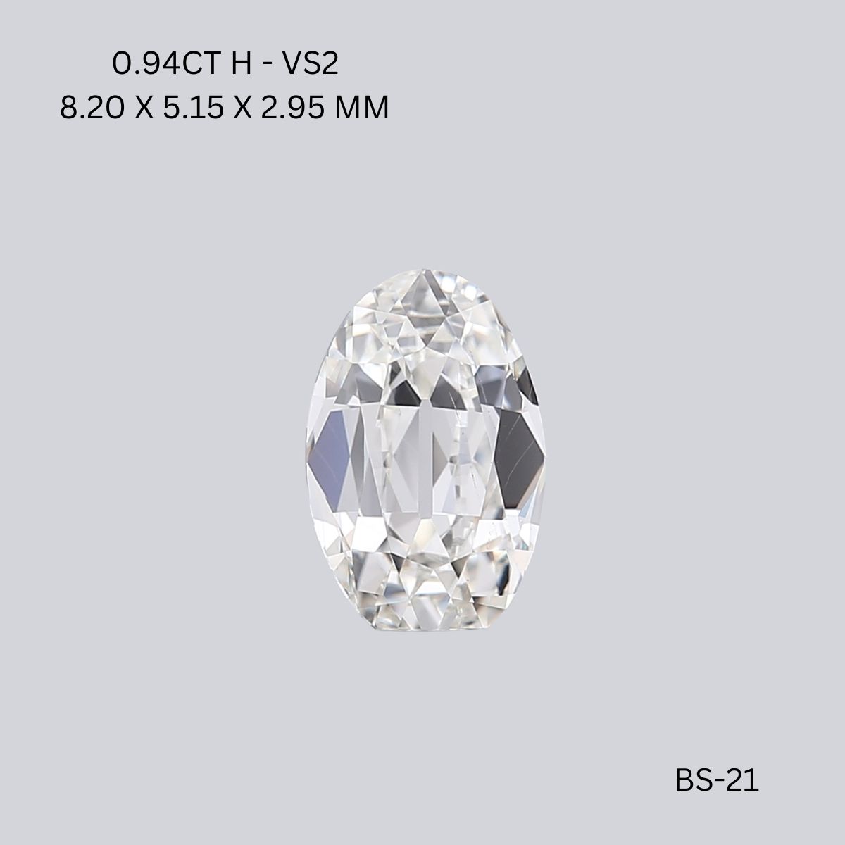 0.94 CT H VS2 OVAL diamond Fancy Shape