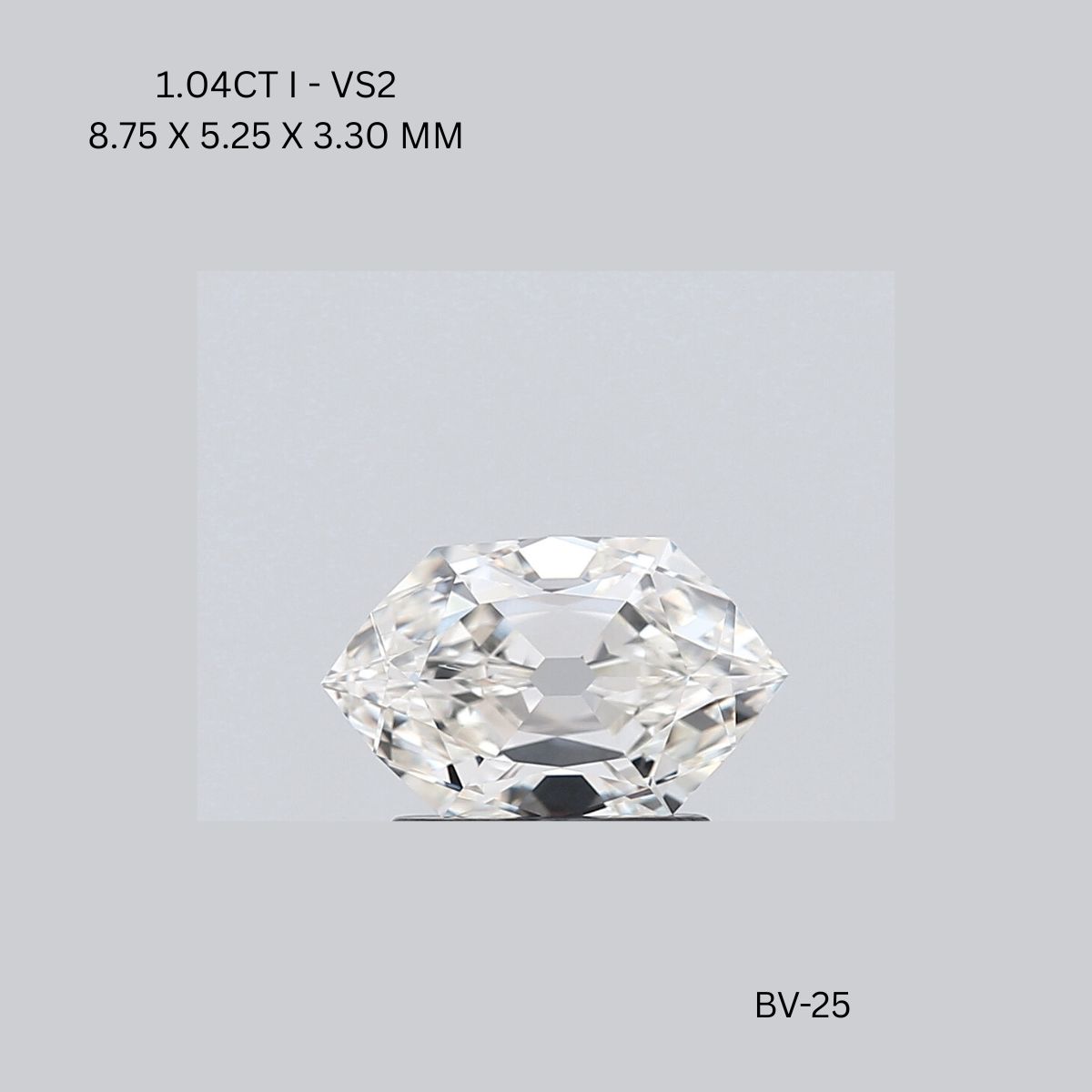 1.04 CT I VS2 HEXAGONAL diamond Fancy Shape