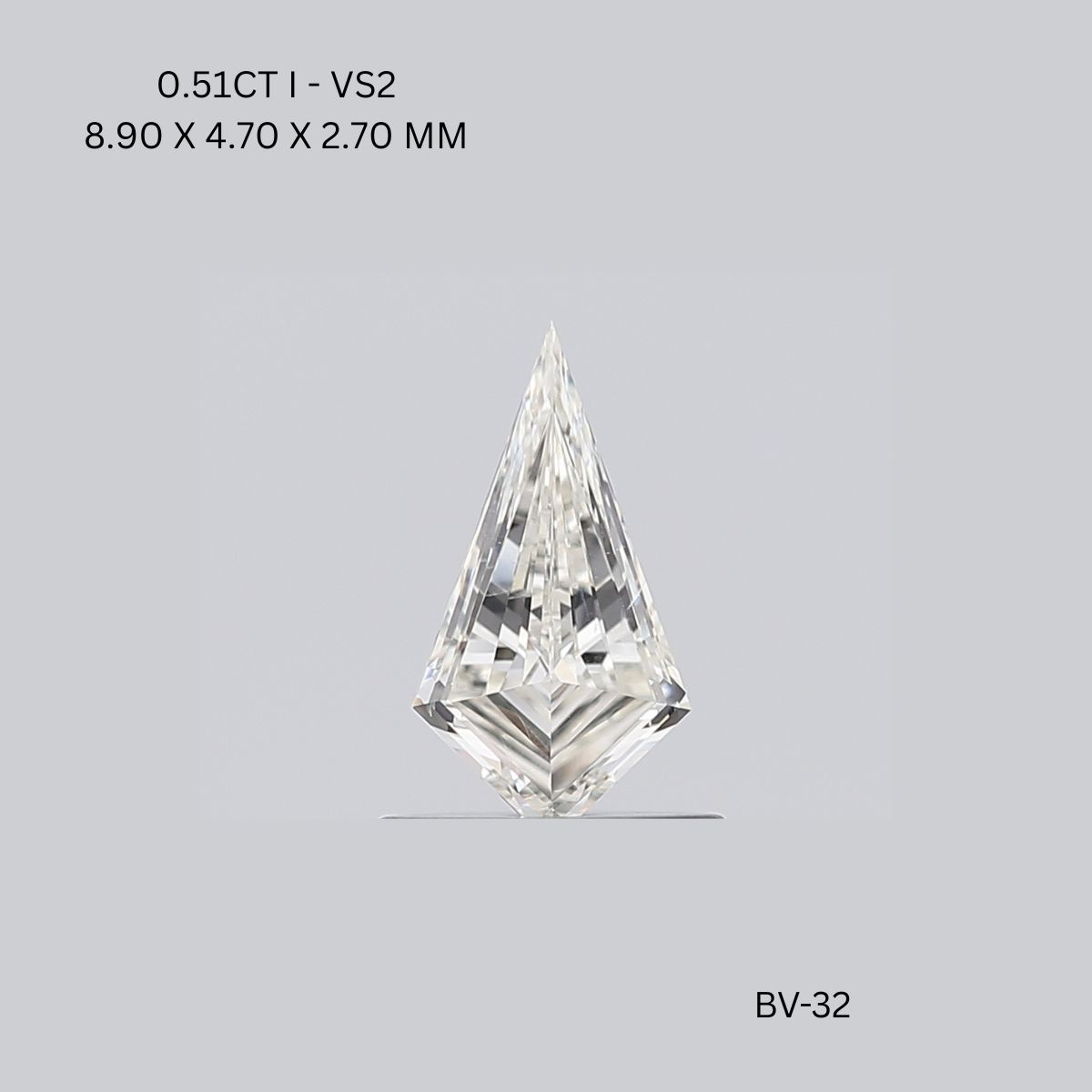 0.51 CT I VS2 KITE diamond Fancy Shape