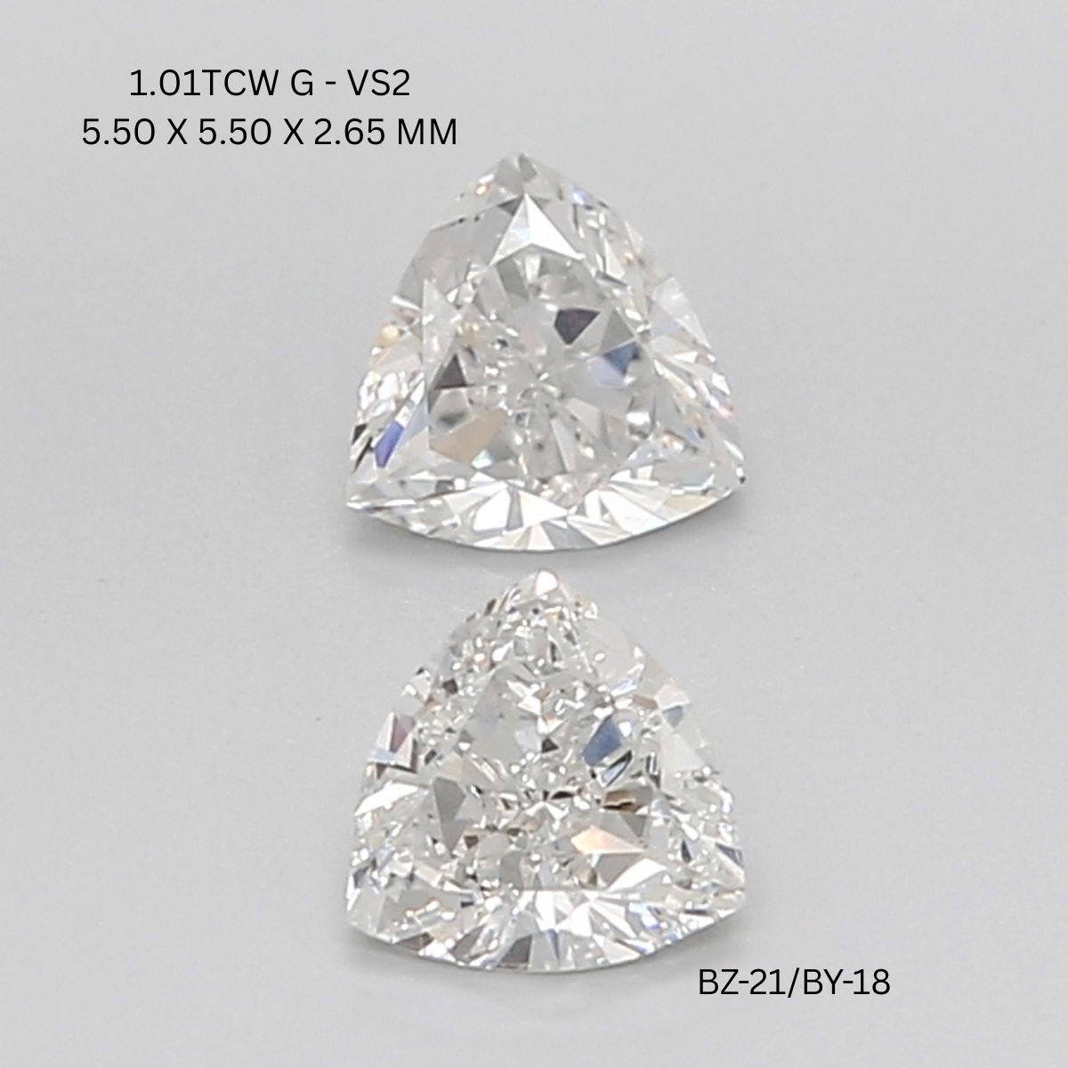 1.01 CT G VS2 TRILLIANT diamond Pairs Inventory