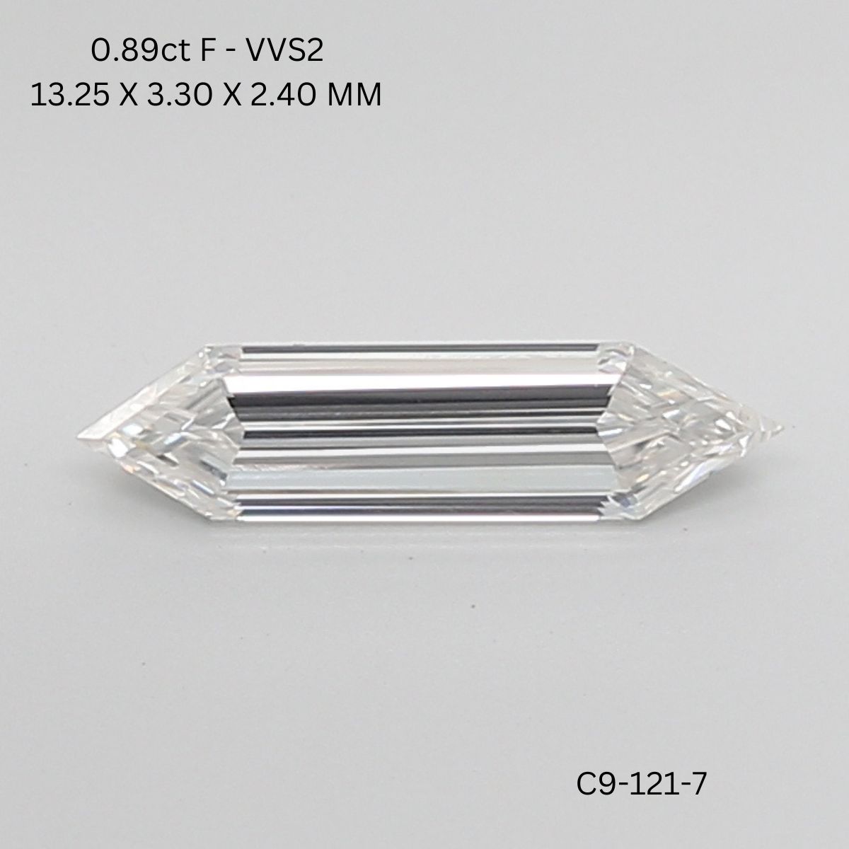 0.89 CT F VVS2 HEXAGONAL diamond Fancy Shape