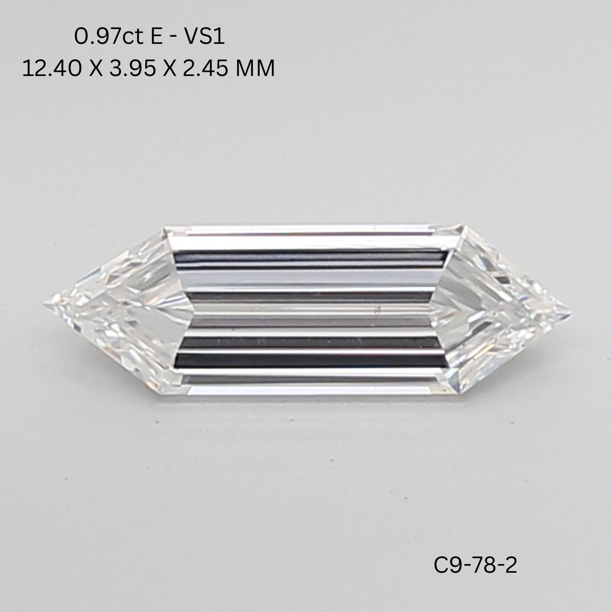 0.97 CT E VS1 HEXAGONAL diamond Fancy Shape