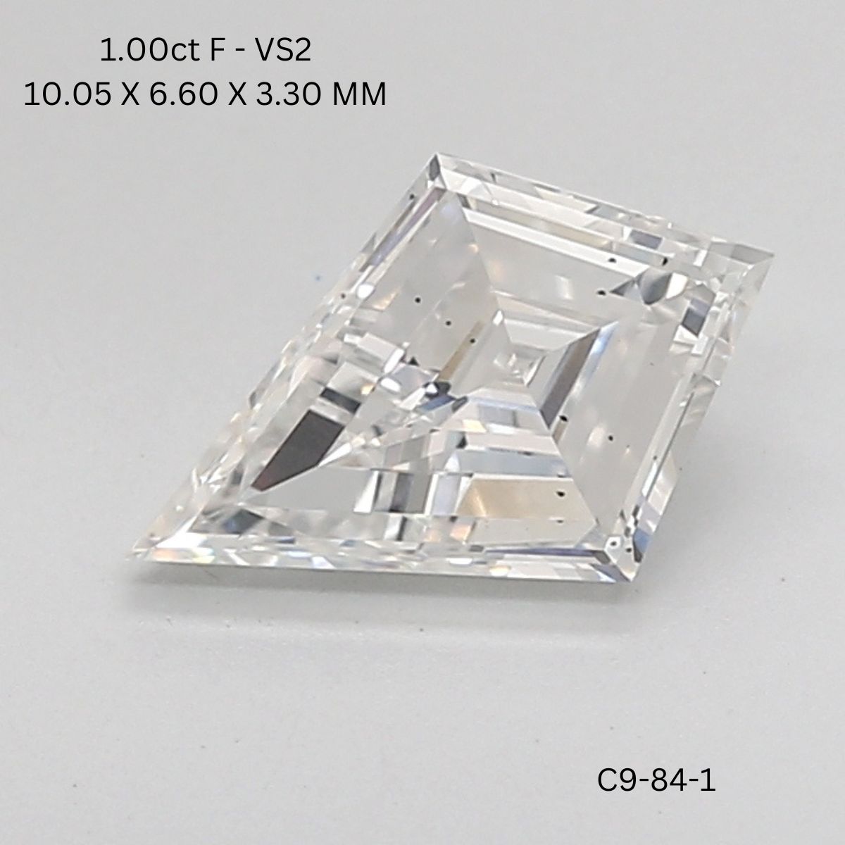 1.00 CT F VS2 KITE diamond Fancy Shape