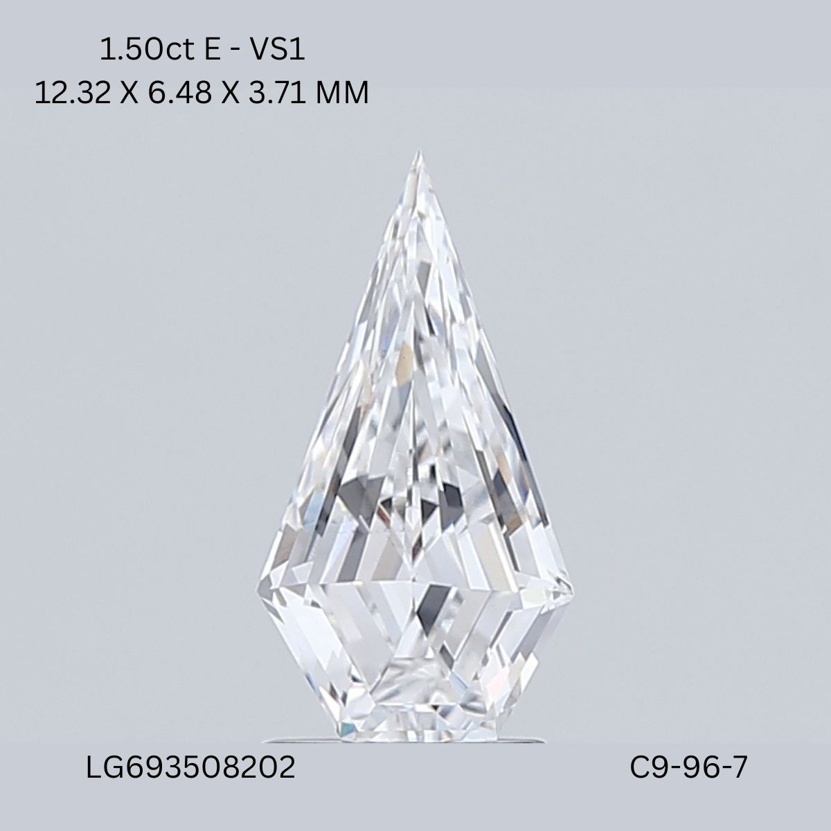 1.50 CT E VS1 PENTAGONAL diamond Fancy Shape