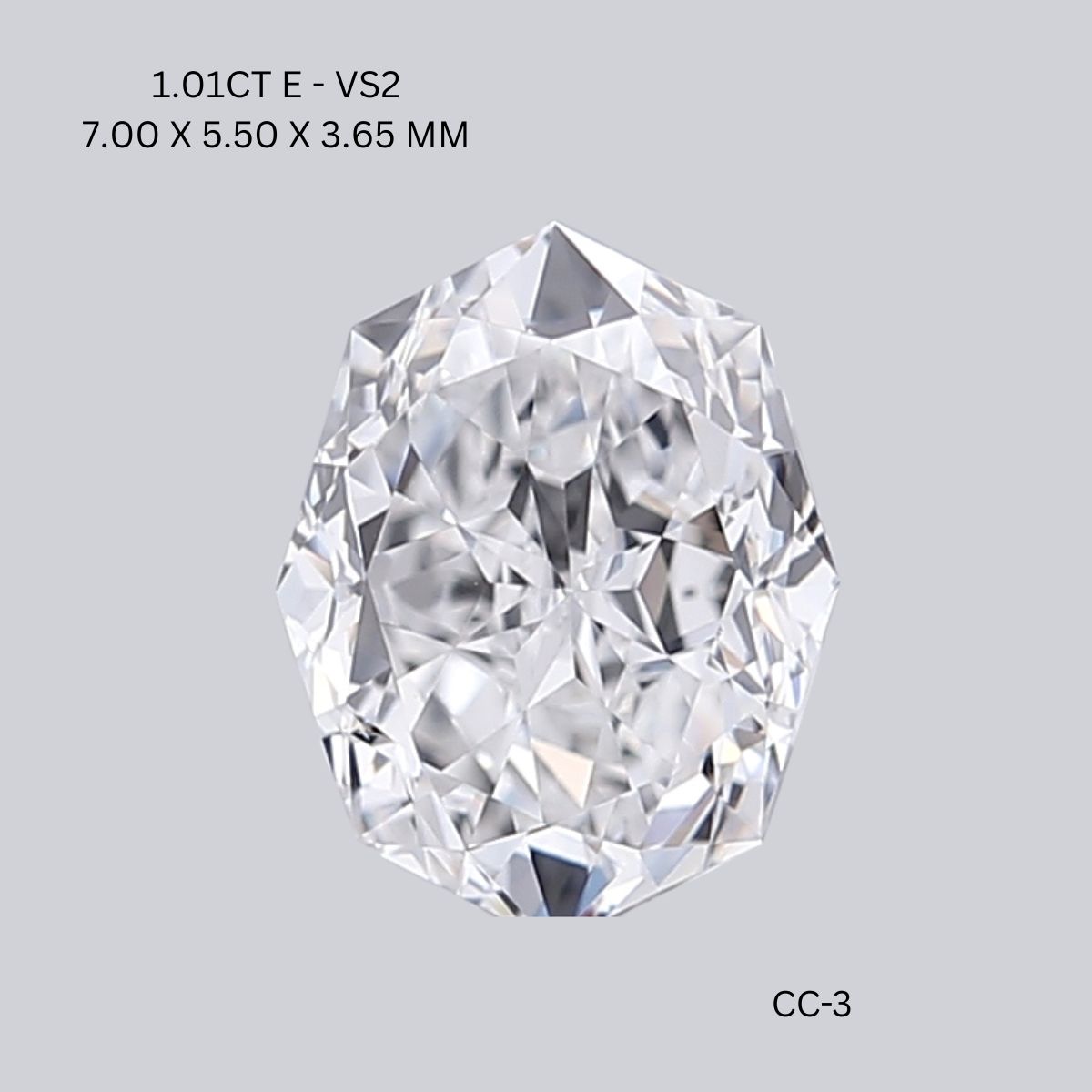1.01 CT E VS2 OCTAGONE diamond Fancy Shape