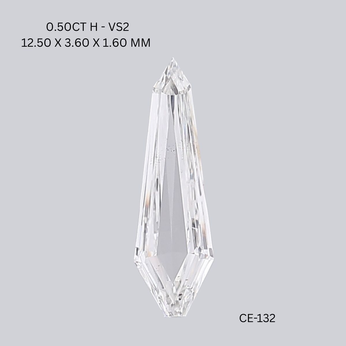 0.50 CT H VS2 SHIELD diamond Fancy Shape