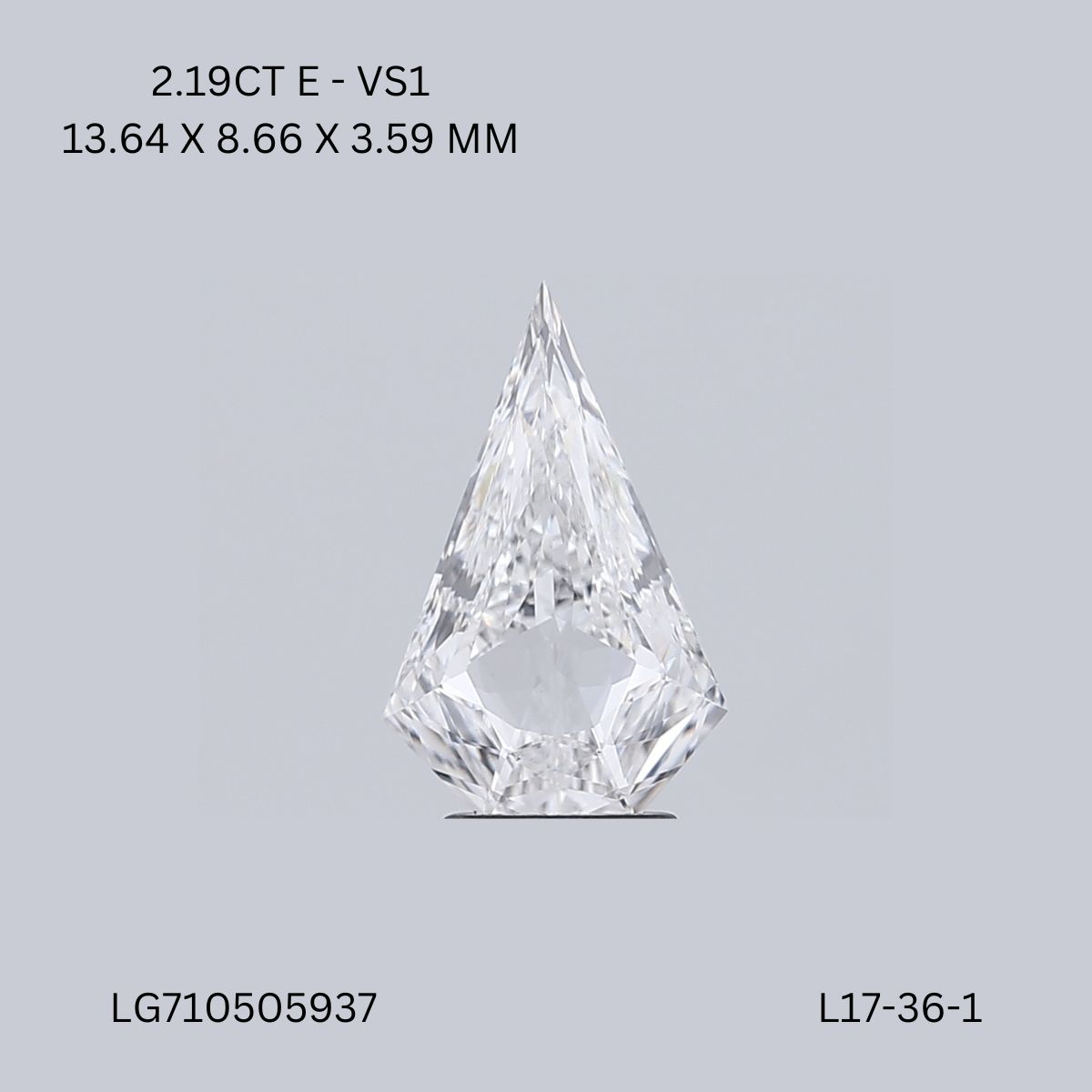 2.19 CT E VS1 DIAMOND diamond Fancy Shape