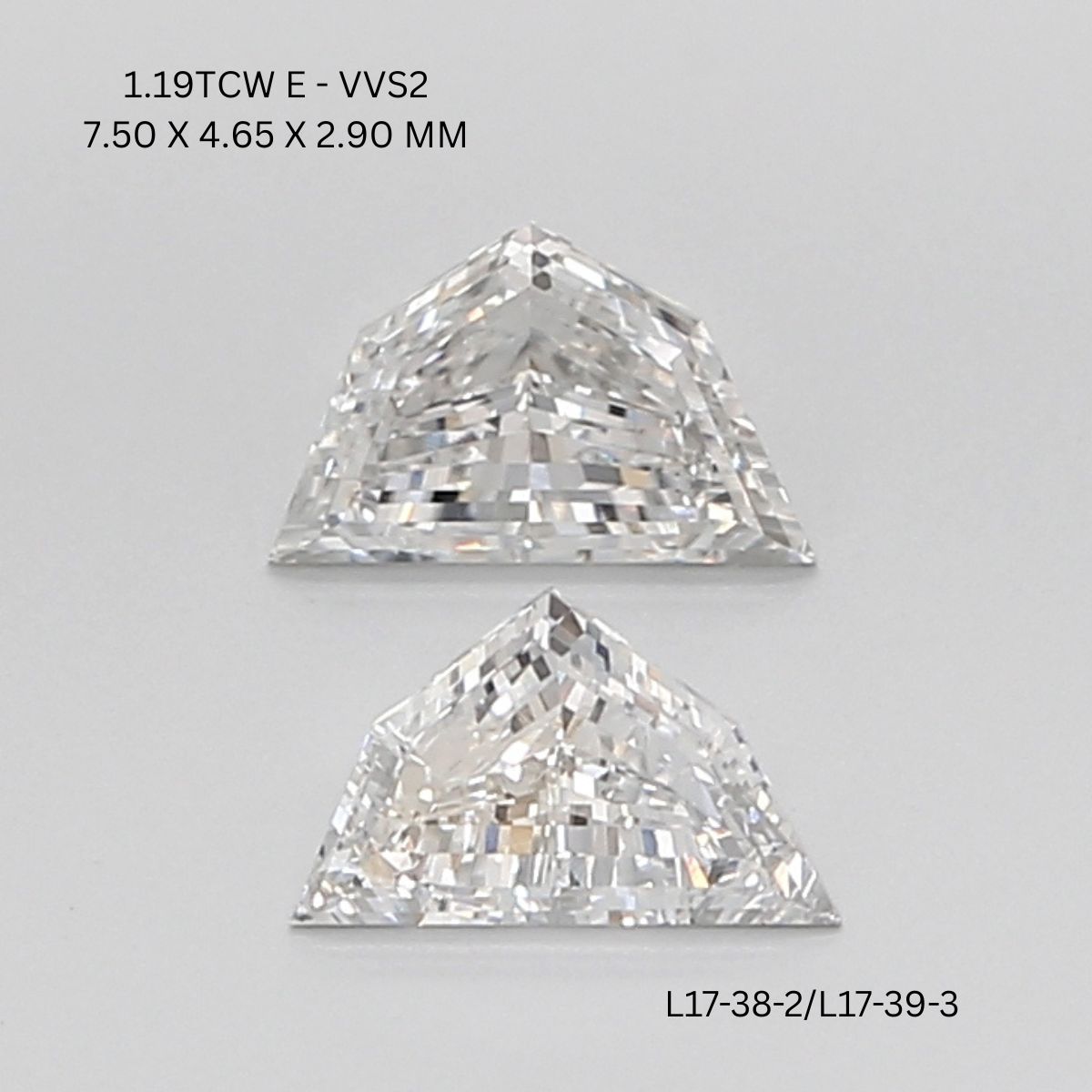 1.19 CT E VVS2 CADILLAC diamond Pairs Inventory