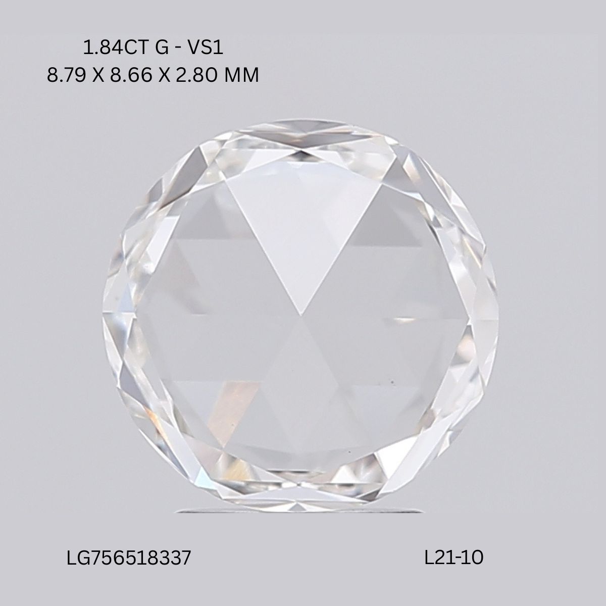 1.84 CT G VS1 ROUND diamond Fancy Shape