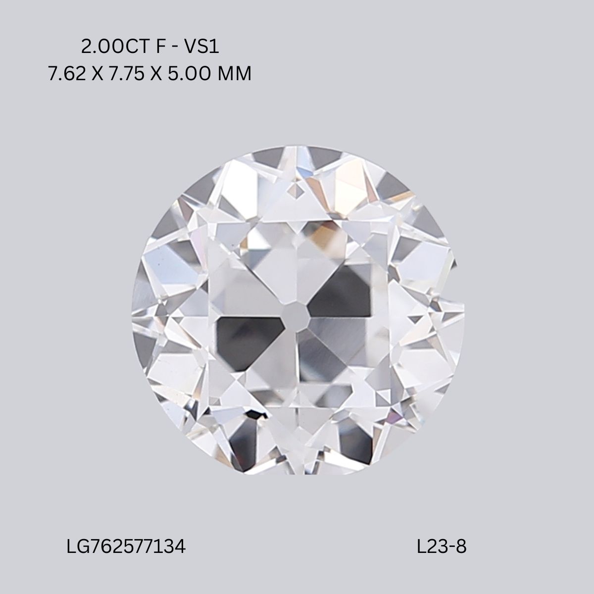 2.00 CT F VS1 ROUND diamond Fancy Shape