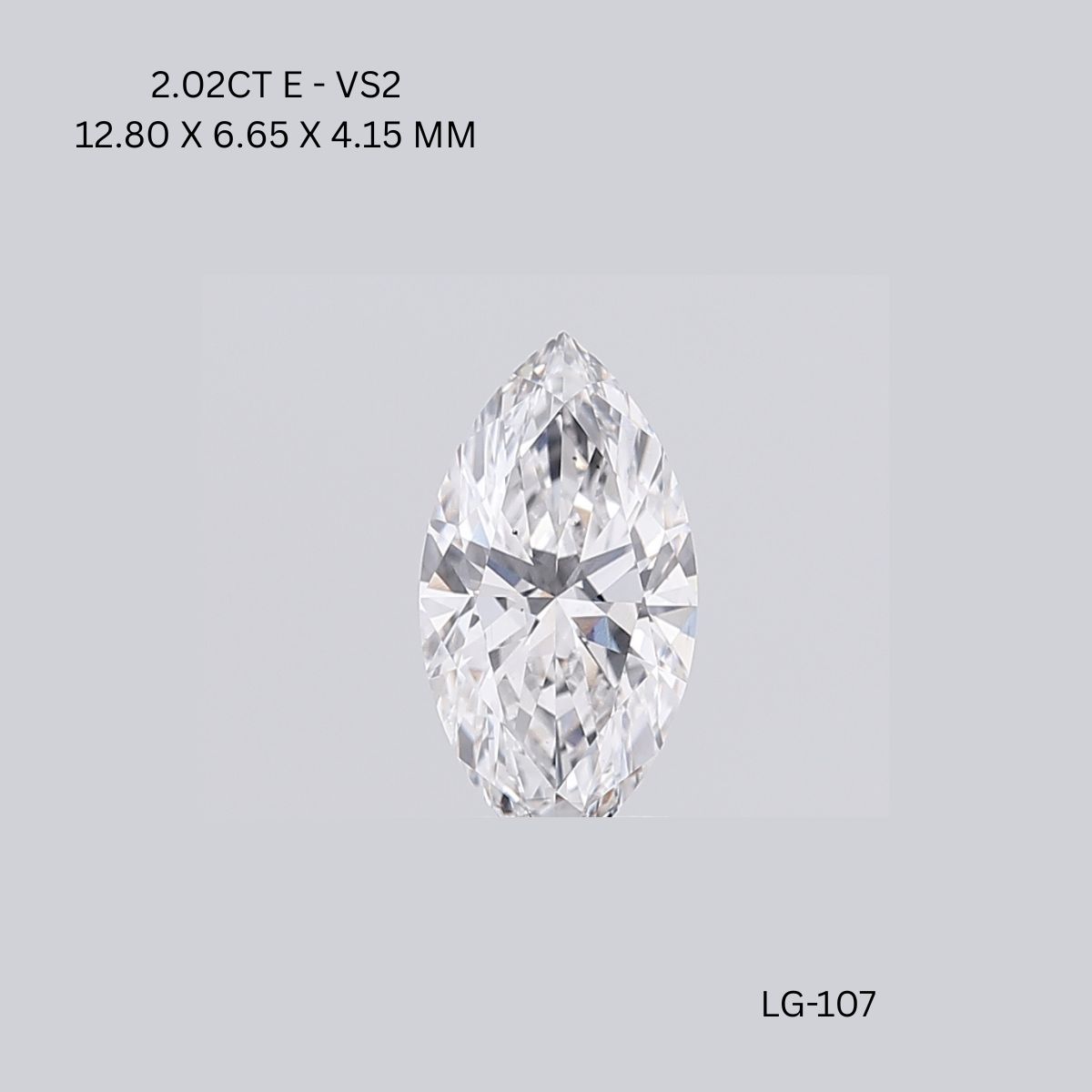 2.02 CT E VS2 MARQUISE diamond Fancy Shape
