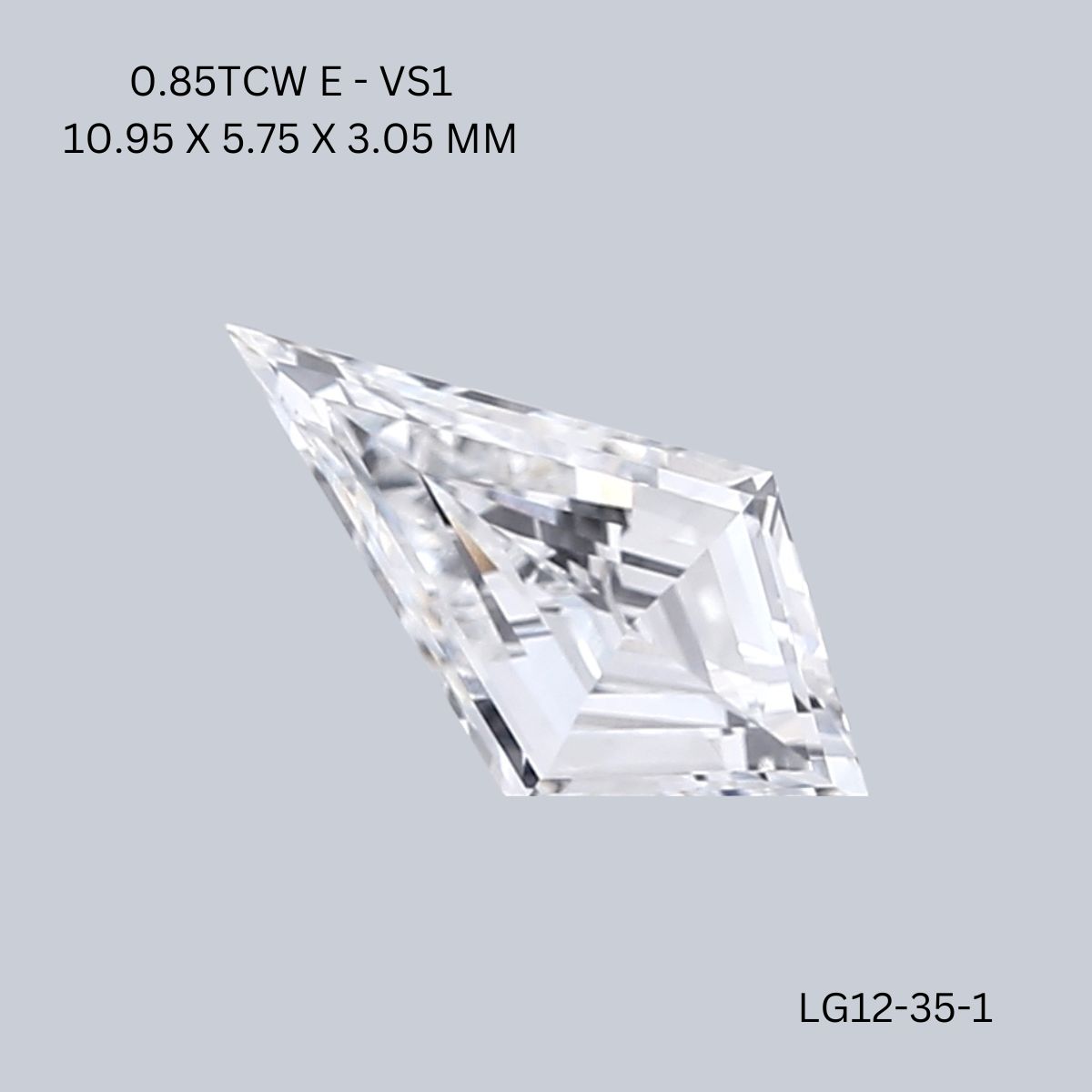 0.85 CT E VS1 KITE diamond Fancy Shape