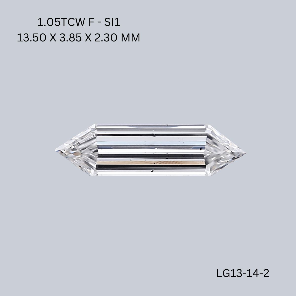 1.05 CT F SI1 HEXAGONAL diamond Fancy Shape