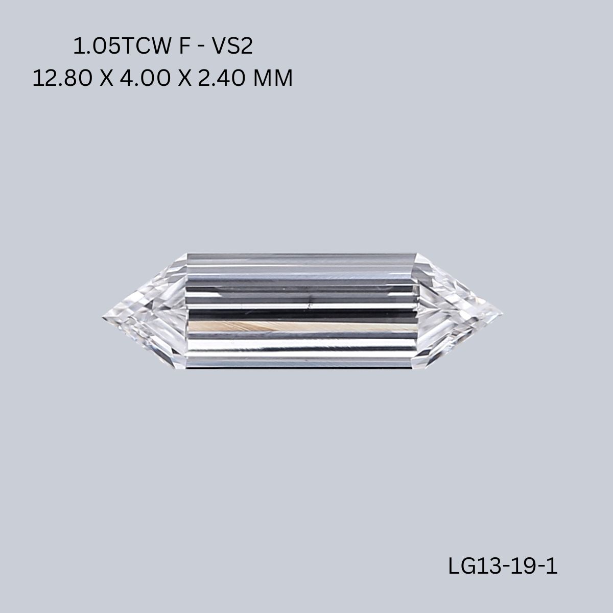 1.05 CT F VS2 HEXAGONAL diamond Fancy Shape