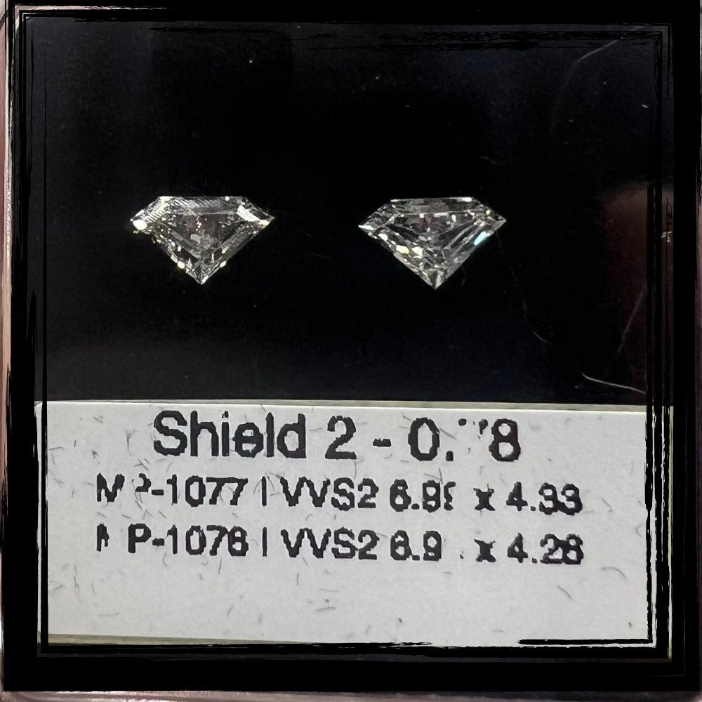0.78 CT I VVS2 SHIELD diamond Pairs Inventory