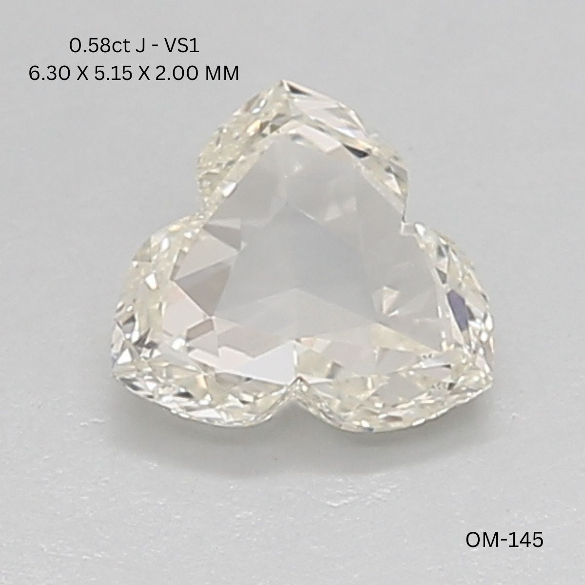 0.58 CT J VS1 FLOWER diamond Fancy Shape