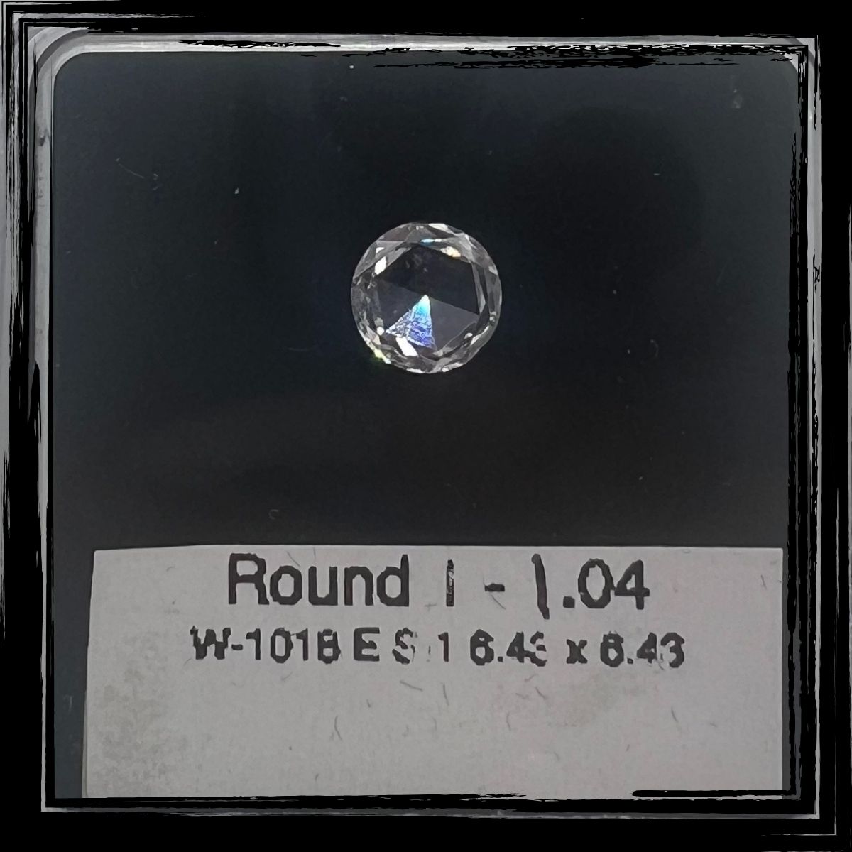 1.04 CT E SI1 ROUND ROSE diamond Fancy Shape