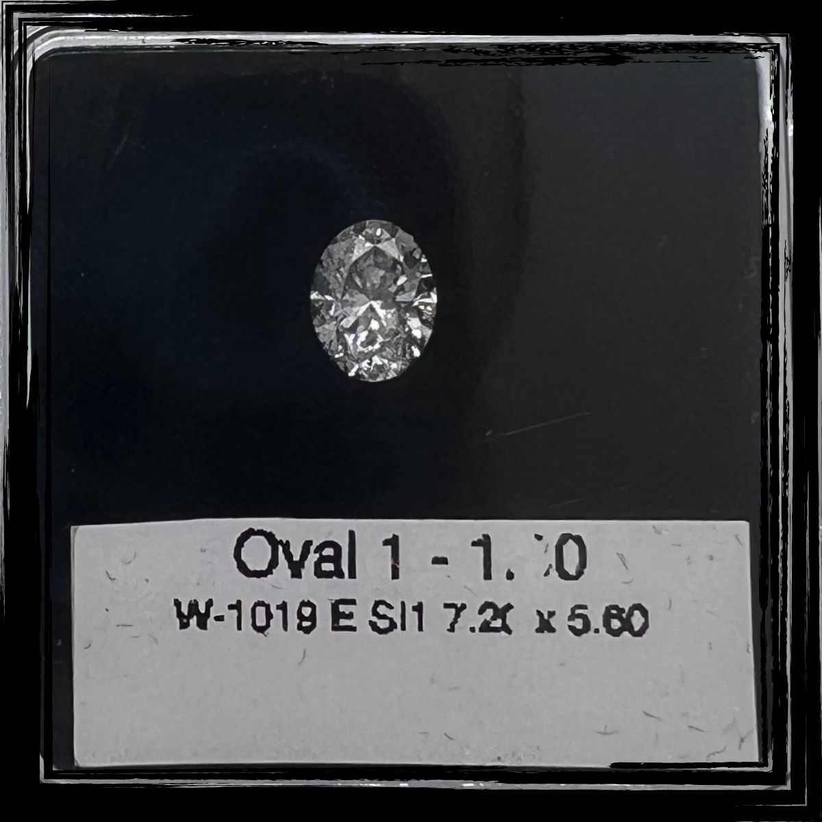 1.00 CT E SI1 OVAL diamond Fancy Shape