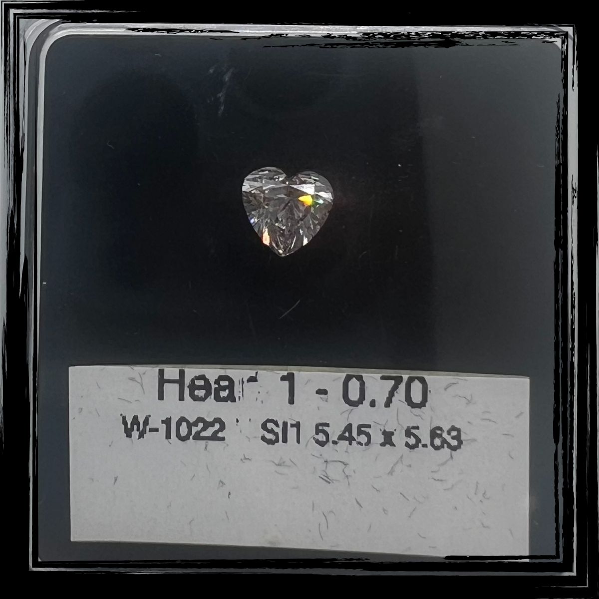 0.70 CT F SI1 HEART diamond Fancy Shape