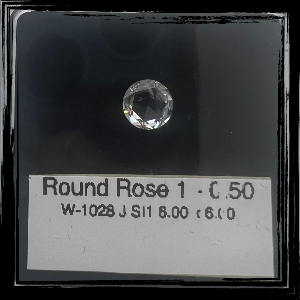 0.50 CT J SI1 ROUND ROSE diamond Fancy Shape