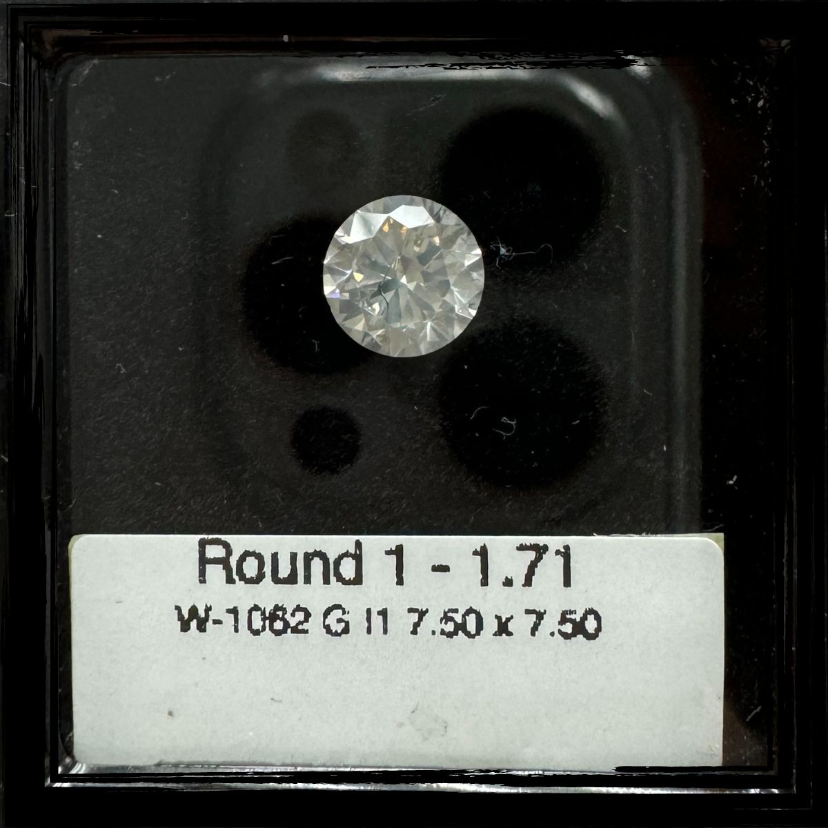 1.71 CT G I1 ROUND diamond Fancy Shape