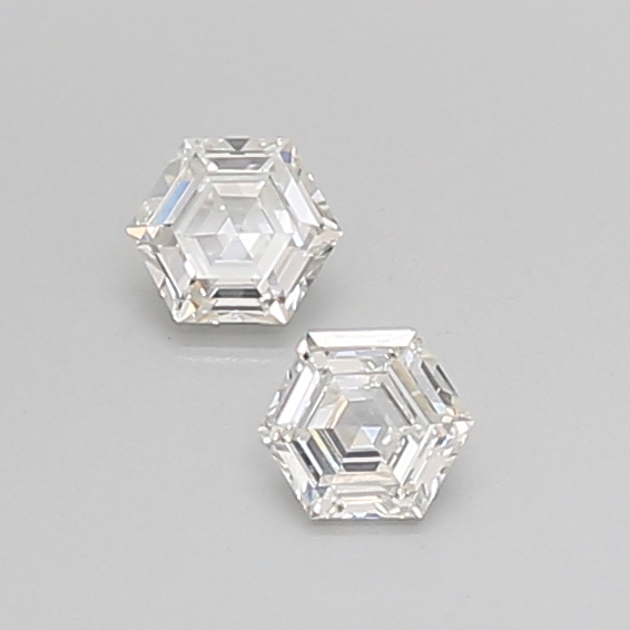 0.35 CT H VS1 HEXAGONAL diamond Pairs Inventory