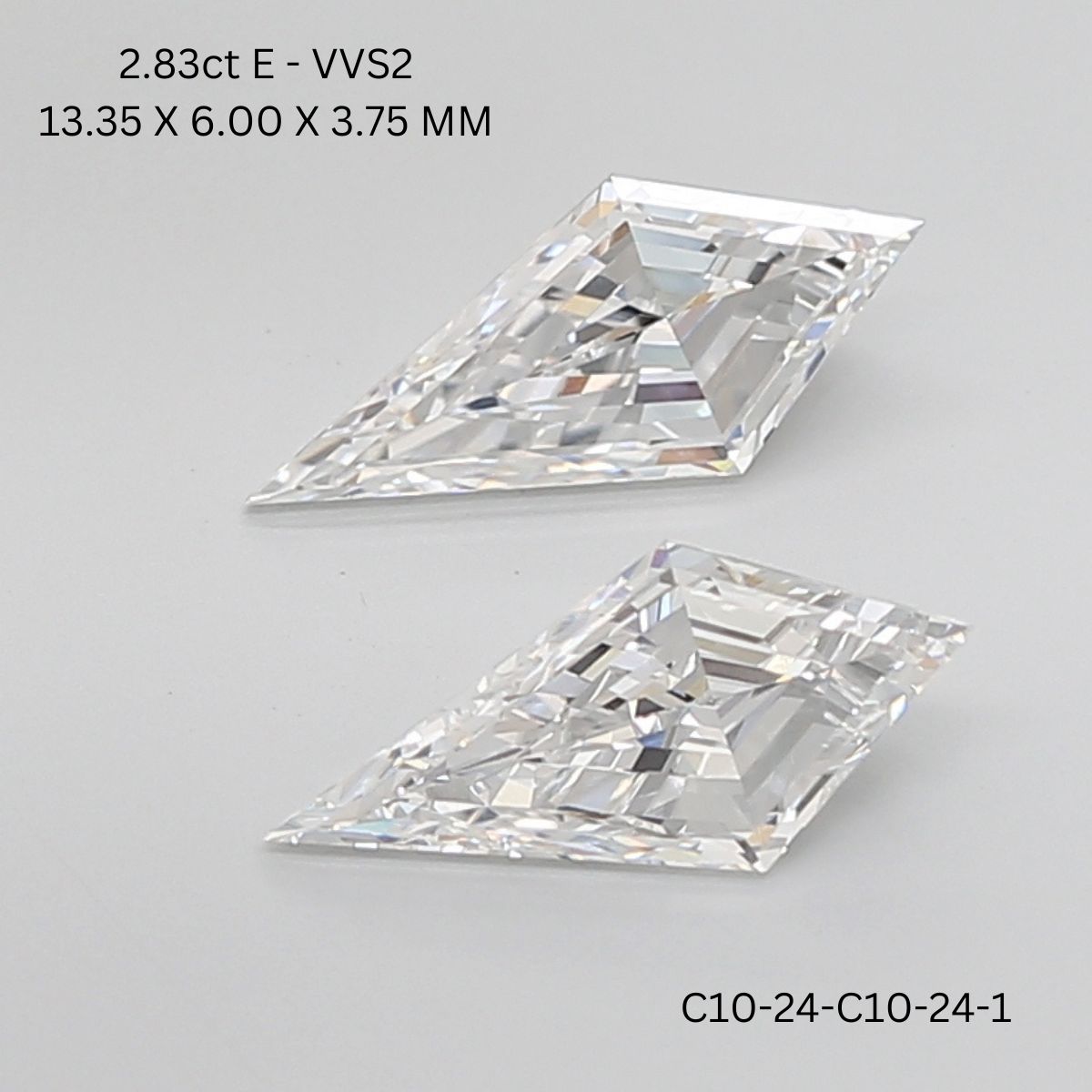 2.83 CT E VVS2 KITE diamond Pairs Inventory