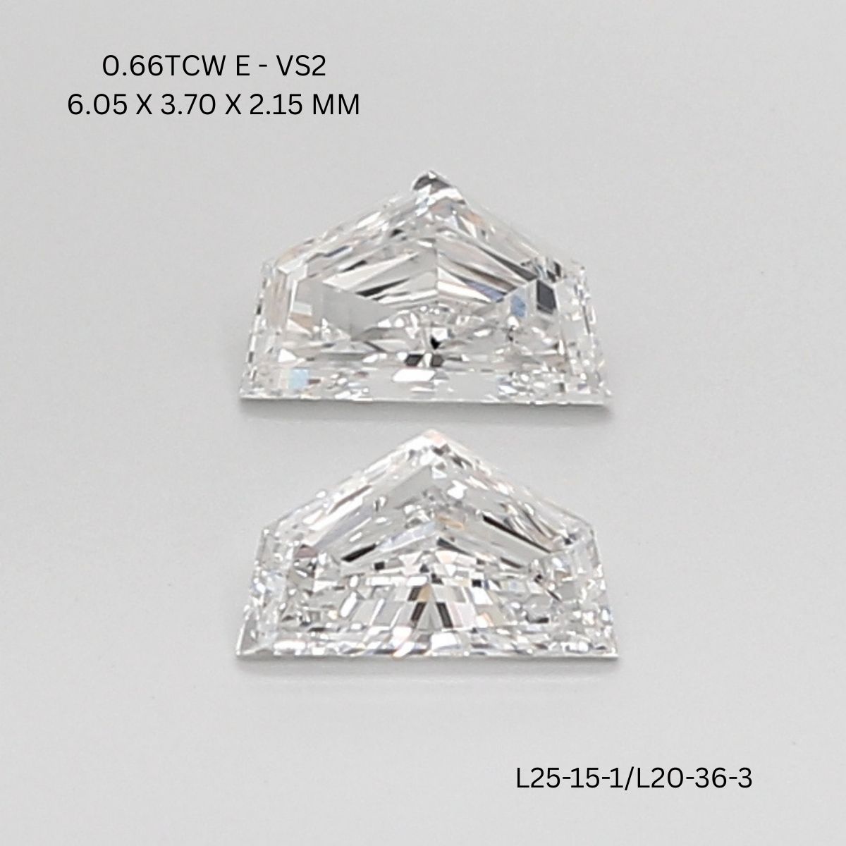 0.66 CT E VS2 CADILLAC diamond Pairs Inventory