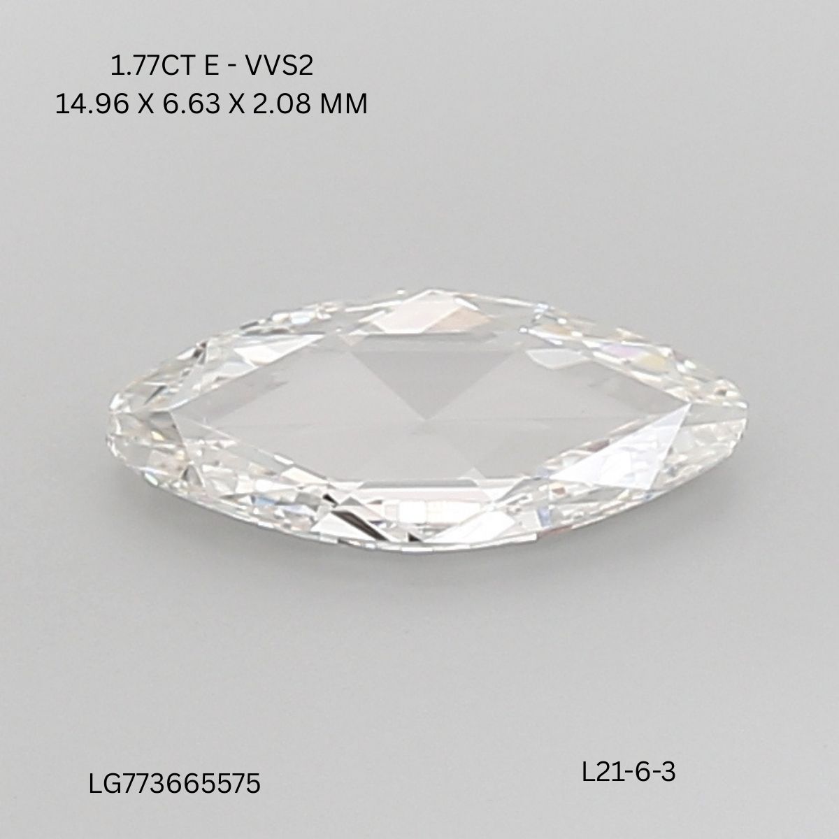 1.77 CT E VVS2 MARQUISE diamond Fancy Shape