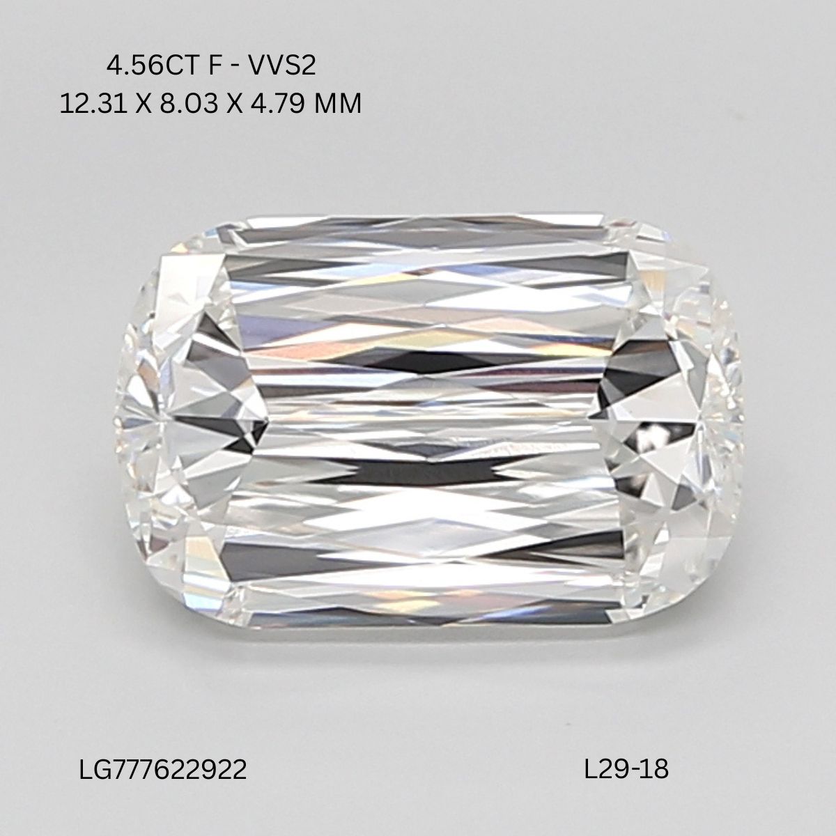 4.56 CT F VVS2 ASHOKA diamond Fancy Shape