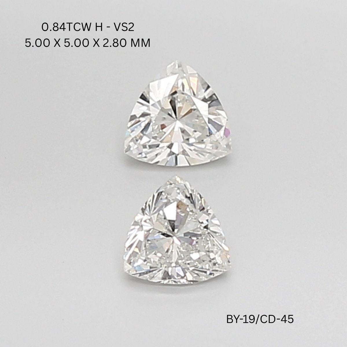 0.84 CT H VS2 TRILLIANT diamond Pairs Inventory