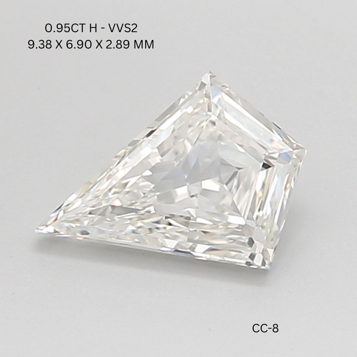 0.95 CT H VVS2 KITE diamond Fancy Shape