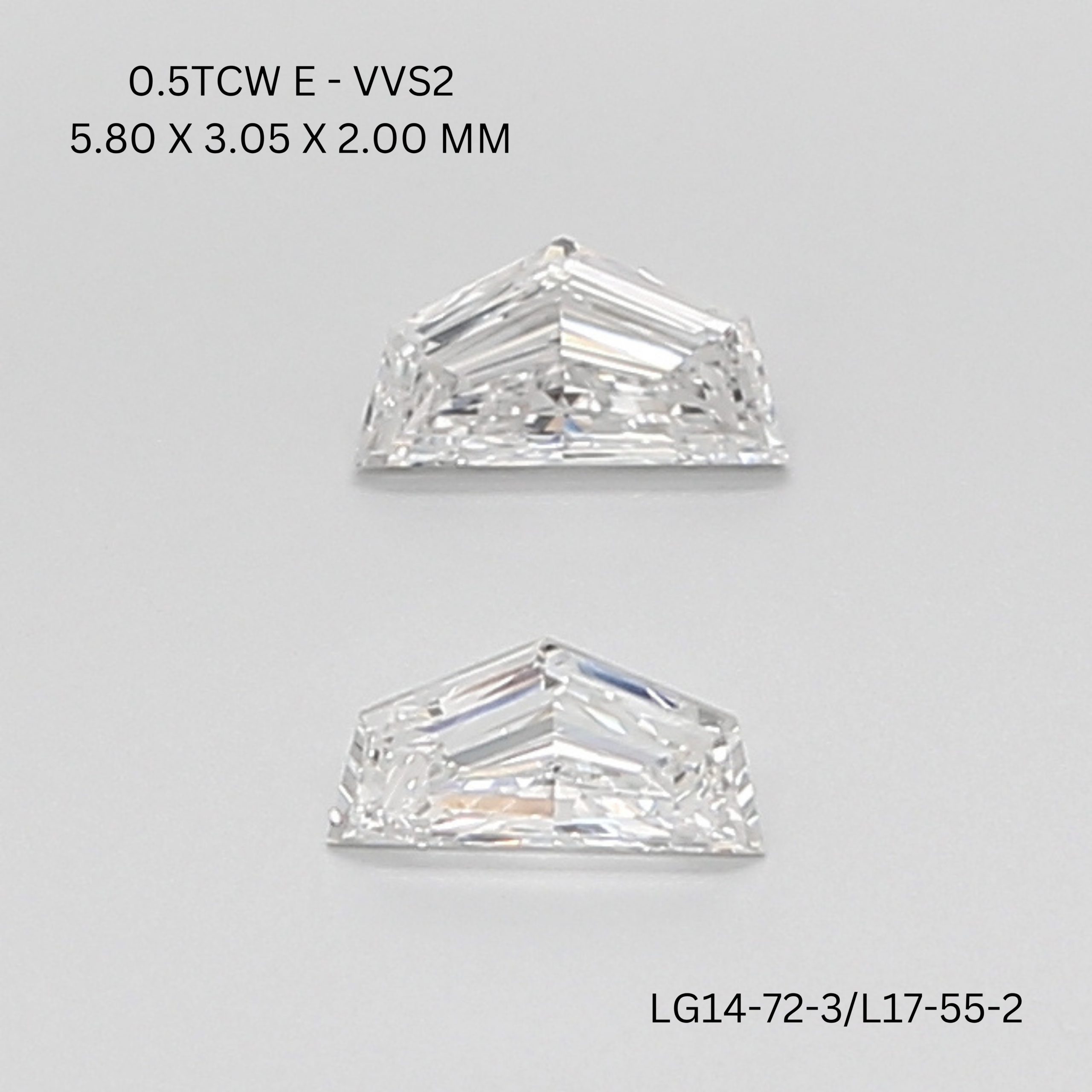 0.51 CT E VVS2 CADILLAC diamond Pairs Inventory